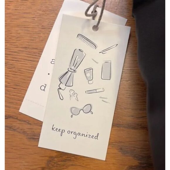 A new Day Black Nylon Travel Pouch Organizer With Zipper & Multiple Compartments - Picture 16 of 16